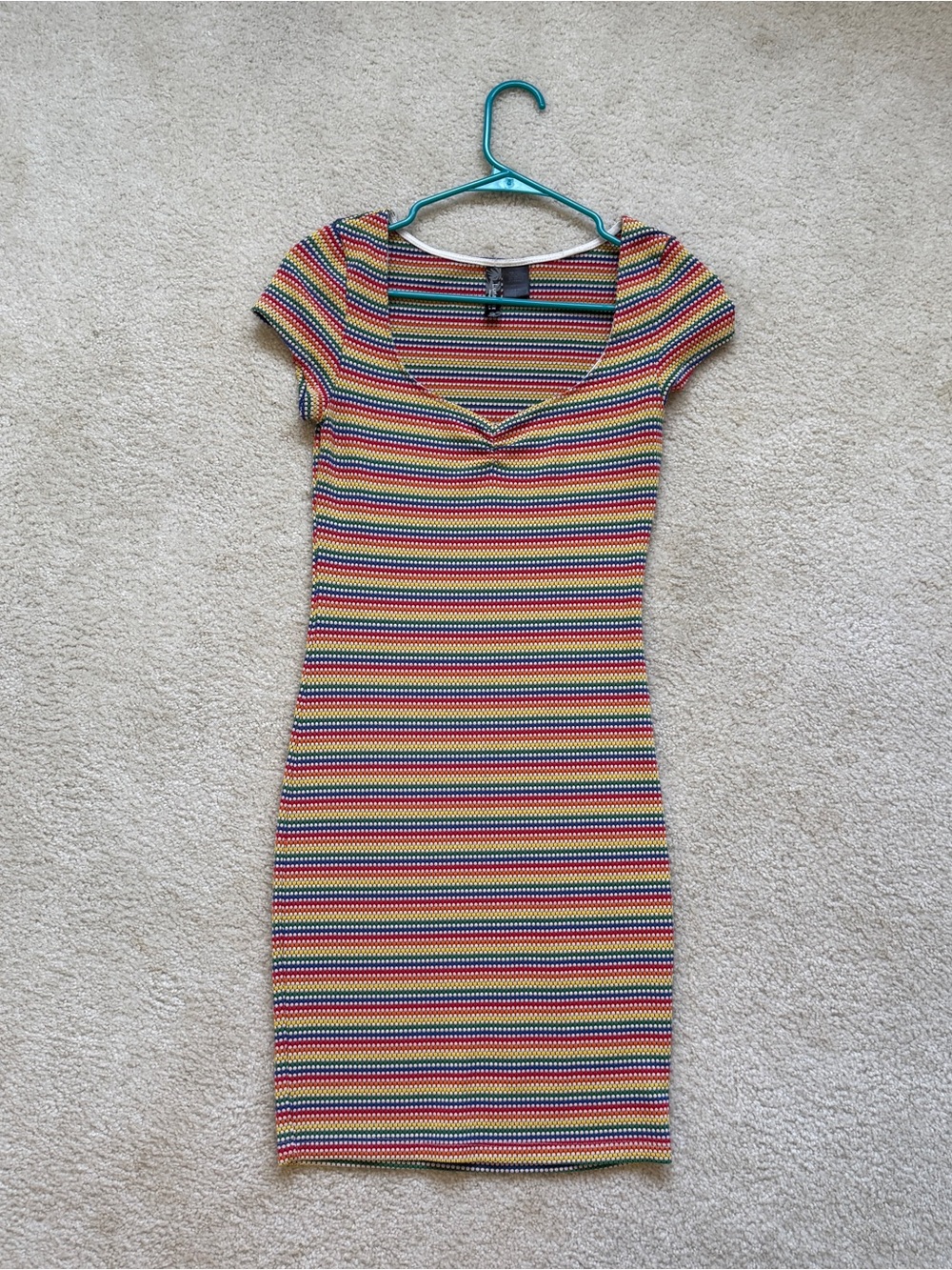 LunaChix Rainbow Bodycon Mini Dress - XS